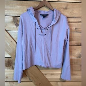 Polly & Esther Lavender Cropped Sweatshirt